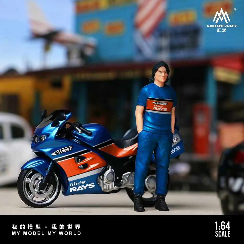 [Preorder] MoreArt 1:64 Triumph Sprint ST 1050 Motorcycle Figure Set MO222252