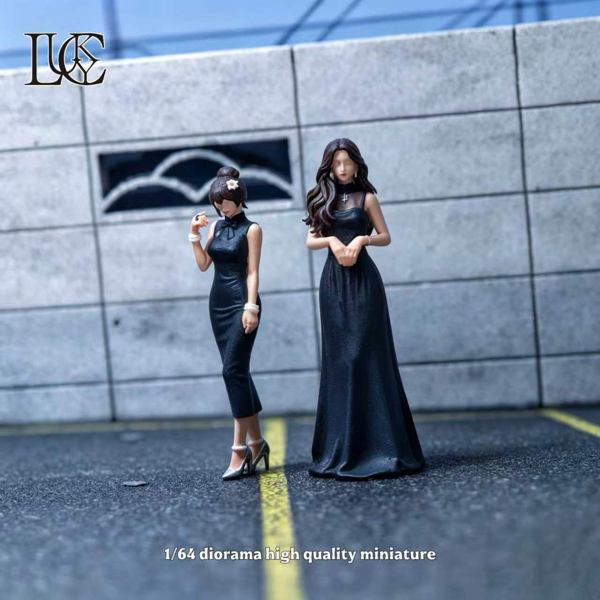 [Preorder] Lucky Studio 1:64 Black Evening Dress Duo LK2026062215