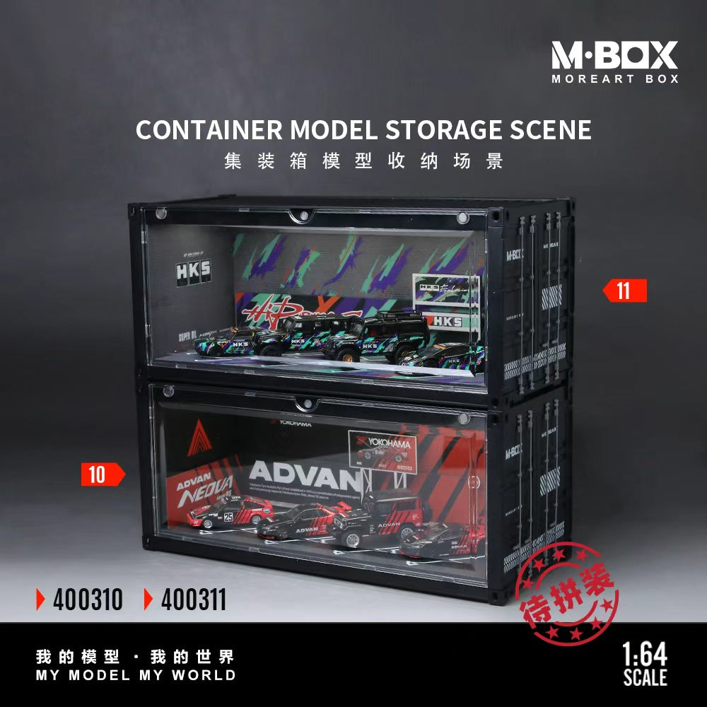 MBOX 1:64 CONTAINER MODEL STORAGE SCENE (2 Versions) MB400310/MB400311
