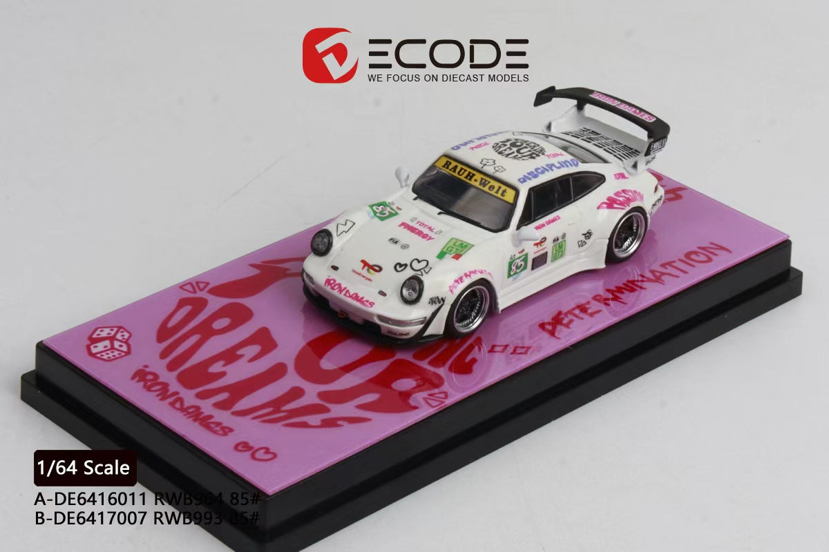 Decode 1:64 Porsche #85 Iron Dames Livery (2 Versions)