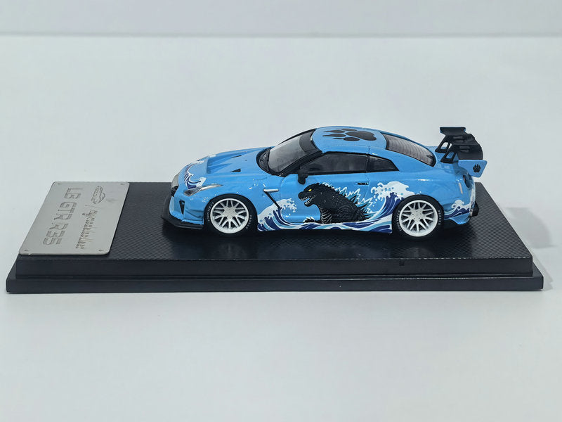 [Preorder] Model Collect 1:64 LB GTR R35 1.5 Blue Godzilla Livery MC640004U
