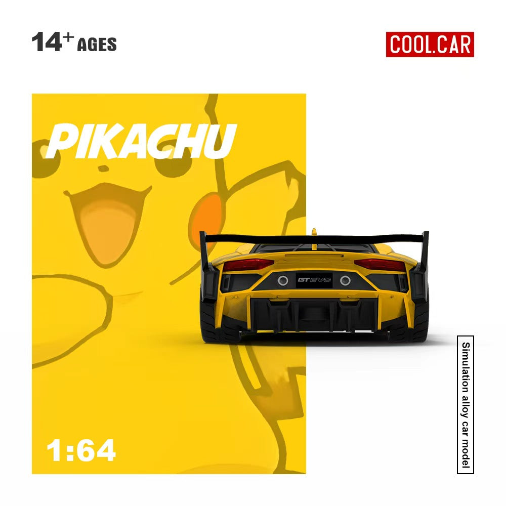[Preorder] Cool Car 1:64 Lamborghini GTEVO Pikachu Livery CC643833
