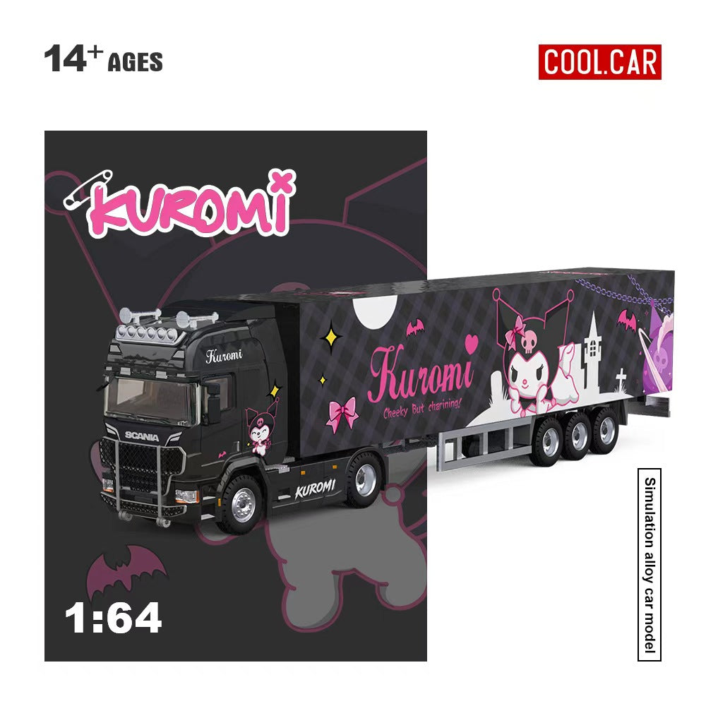 [Preorder] Cool Car 1:64 Scania Container Truck Kuromi Livery CC644032