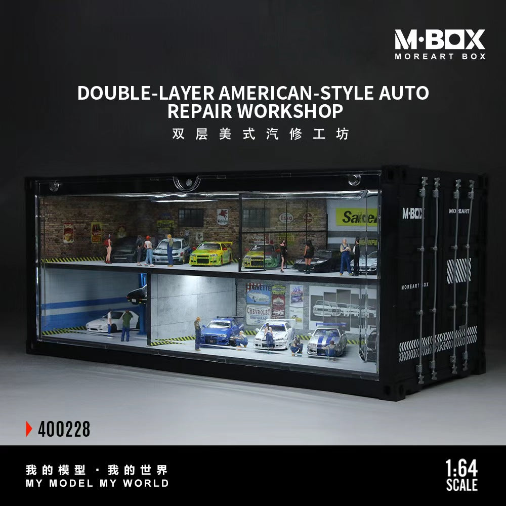 [Preorder] MBOX 1:64 Double-Layer American Style Auto Repair Workshop MB400228