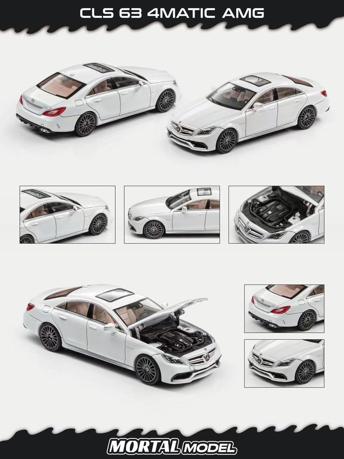 Mortal 1:64 Mercedes CLS 63 4MATIC AMG (2 Colours)