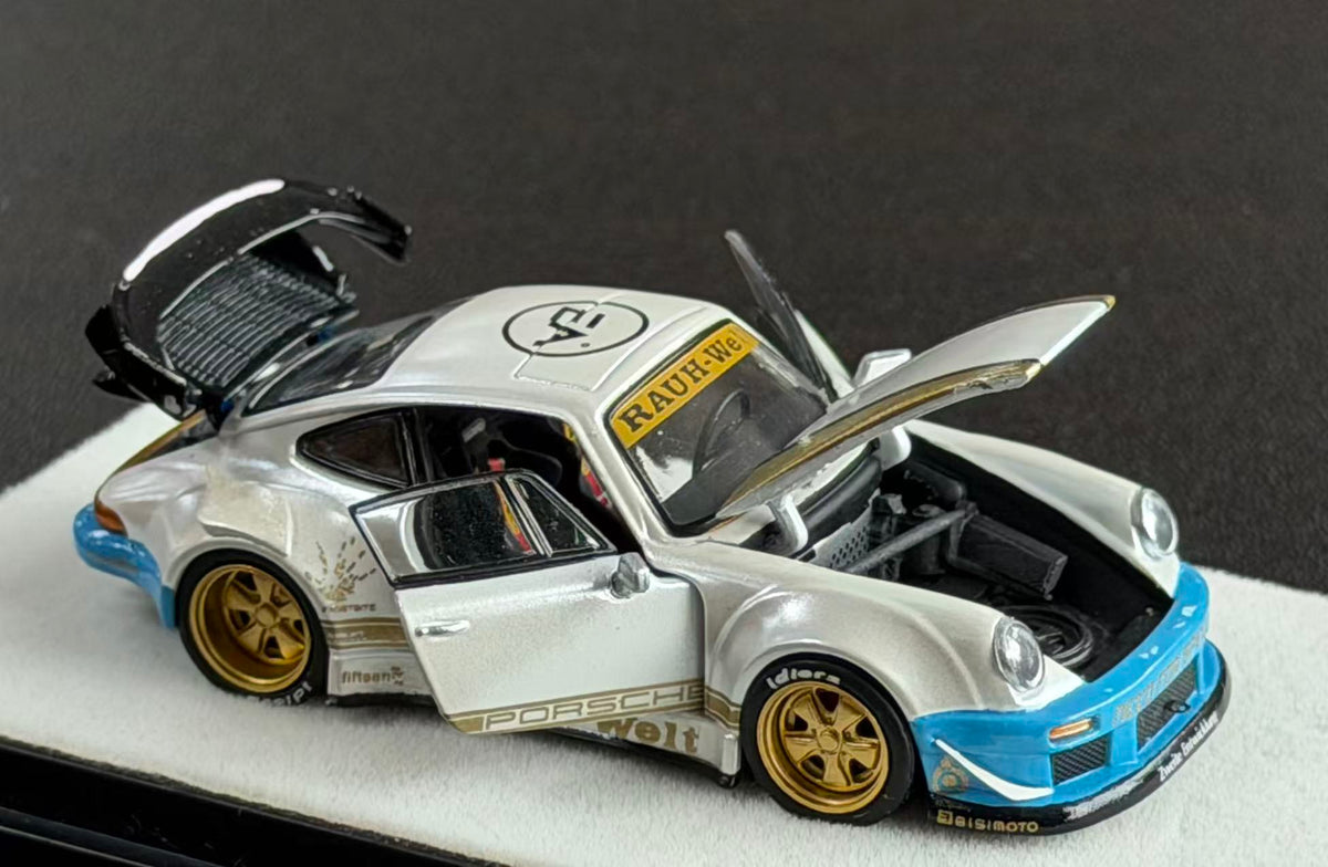 [Preorder] PGM 1:64 Porsche RWB 930 White pgm-640211  (2 Versions)