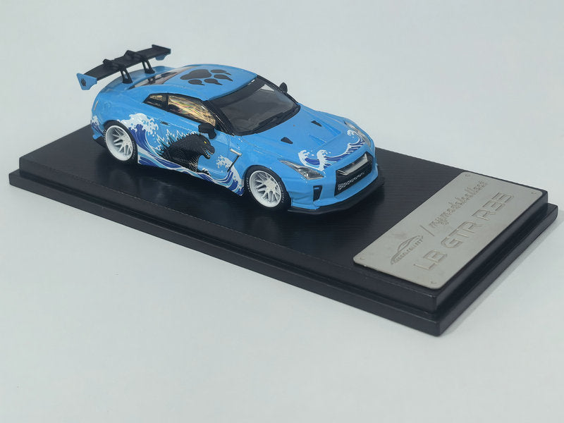 [Preorder] Model Collect 1:64 LB GTR R35 1.5 Blue Godzilla Livery MC640004U