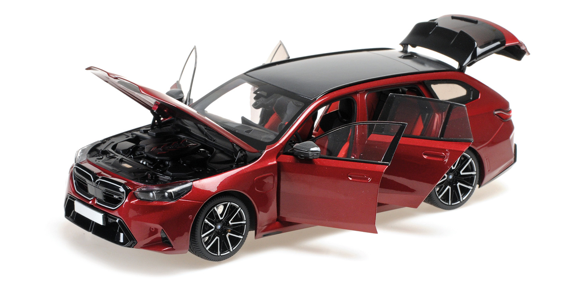 MINICHAMPS 1:18 BMW M5 TOURING - 2024 - DARK RED METALLIC 110023900