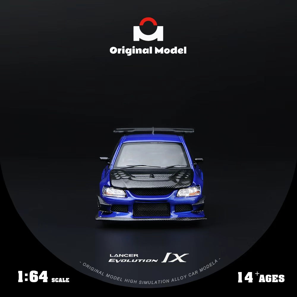 [Preorder] Original Model 1:64 Mitsubishi EVO 9th Feneration Dark Blue OM800217