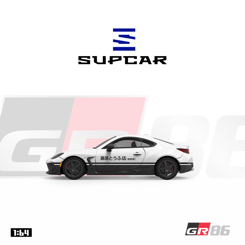 [Preorder] SUPCAR 1:64 Toyota GR86 Fujiwara Tofu Shop Livery SC648602