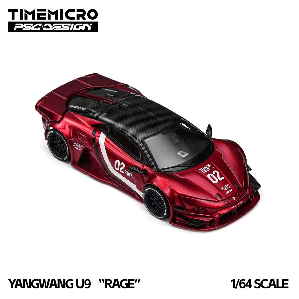 [Preorder] TimeMicro × PSC DESIGN 1:64 Yangwang U9 "RAGE” Corsa Red TM648804