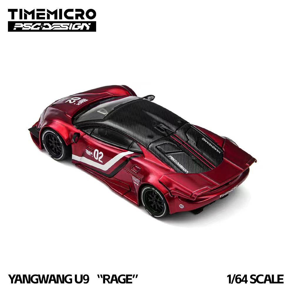 [Preorder] TimeMicro × PSC DESIGN 1:64 Yangwang U9 "RAGE” Corsa Red TM648804