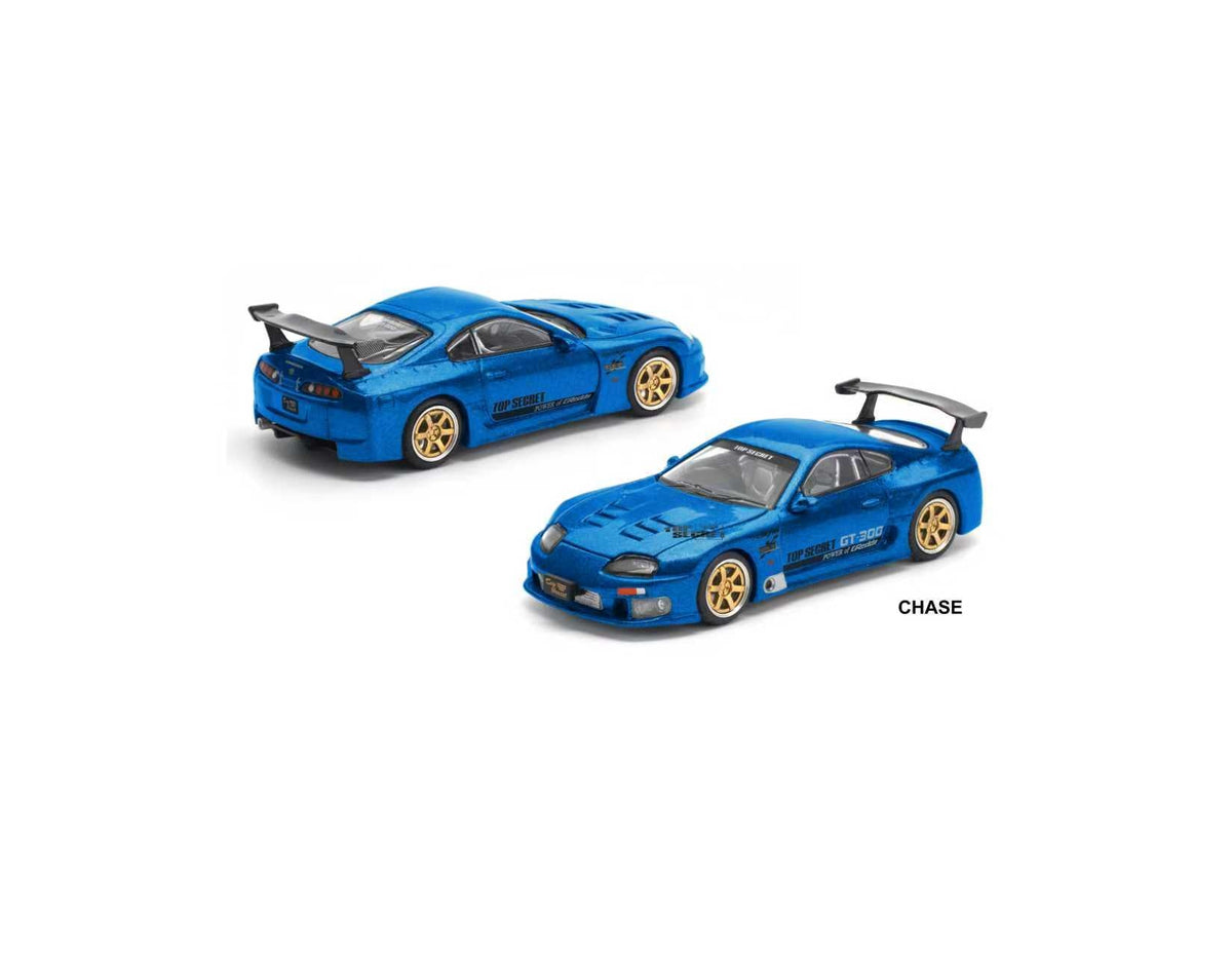 [Preorder] POPRACE x Enigma 1:64 TOYOTA SUPRA GT500 (A80) BLUE PRE028