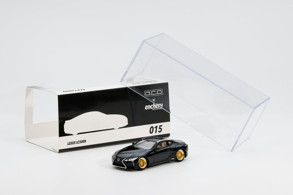 GCD x ENCHERY 1:64 Lexus LC500 Lowriding LHD 2017 Black GE-003-015