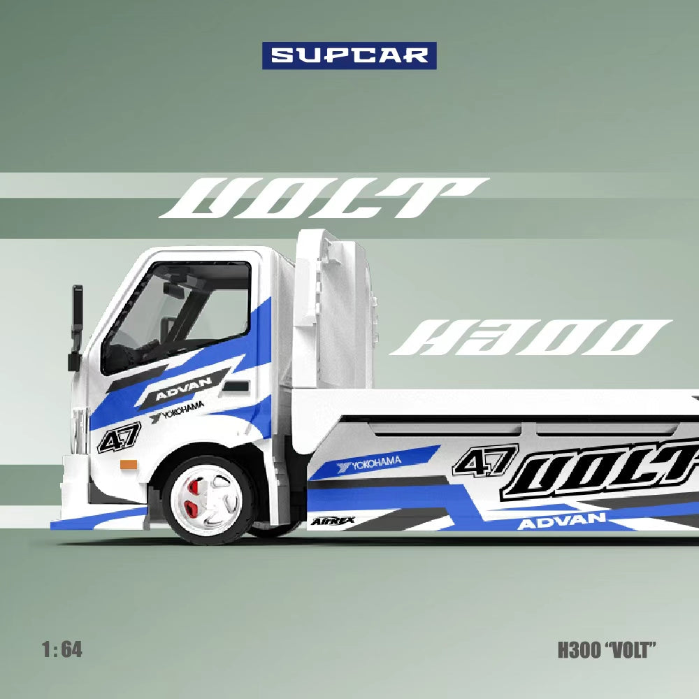 [Preorder] SUPCAR 1:64 ADVAN“VOLT” H300 Blue&White Livery SC647237