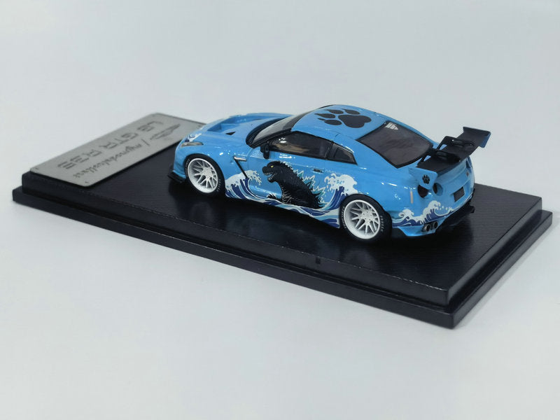 [Preorder] Model Collect 1:64 LB GTR R35 1.5 Blue Godzilla Livery MC640004U