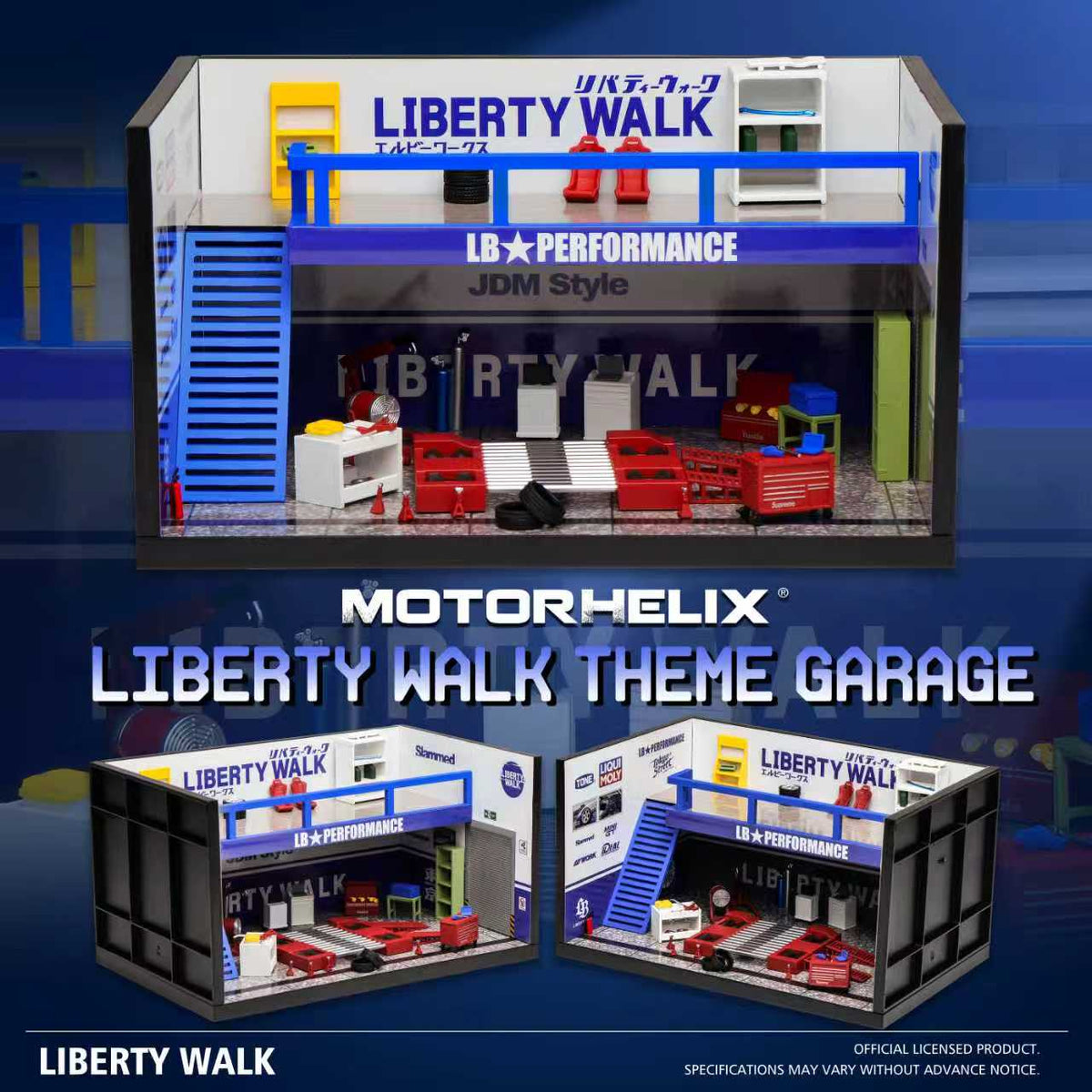 [Preorder] MOTORHELIX 1:64 Auto Repair Shop Scene Finished Model Set (4 Versions)