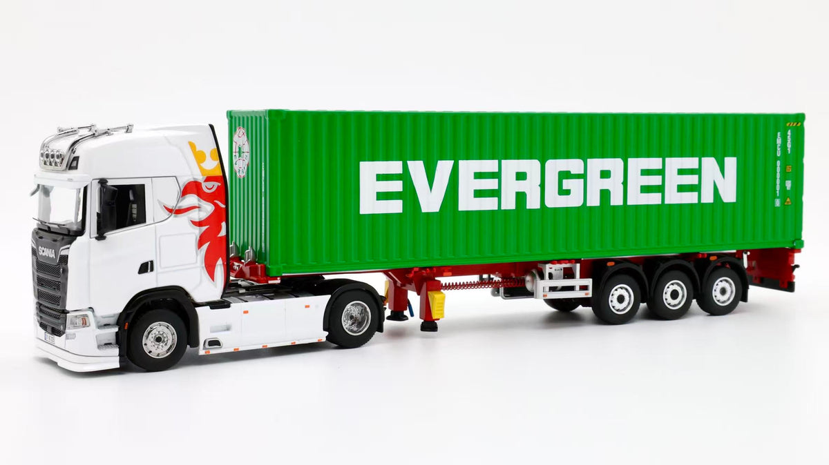 Tubro Truck 1:64 Scania 730S 4x2 Trailer With Extendable Container Trailer Set (6 Versions)