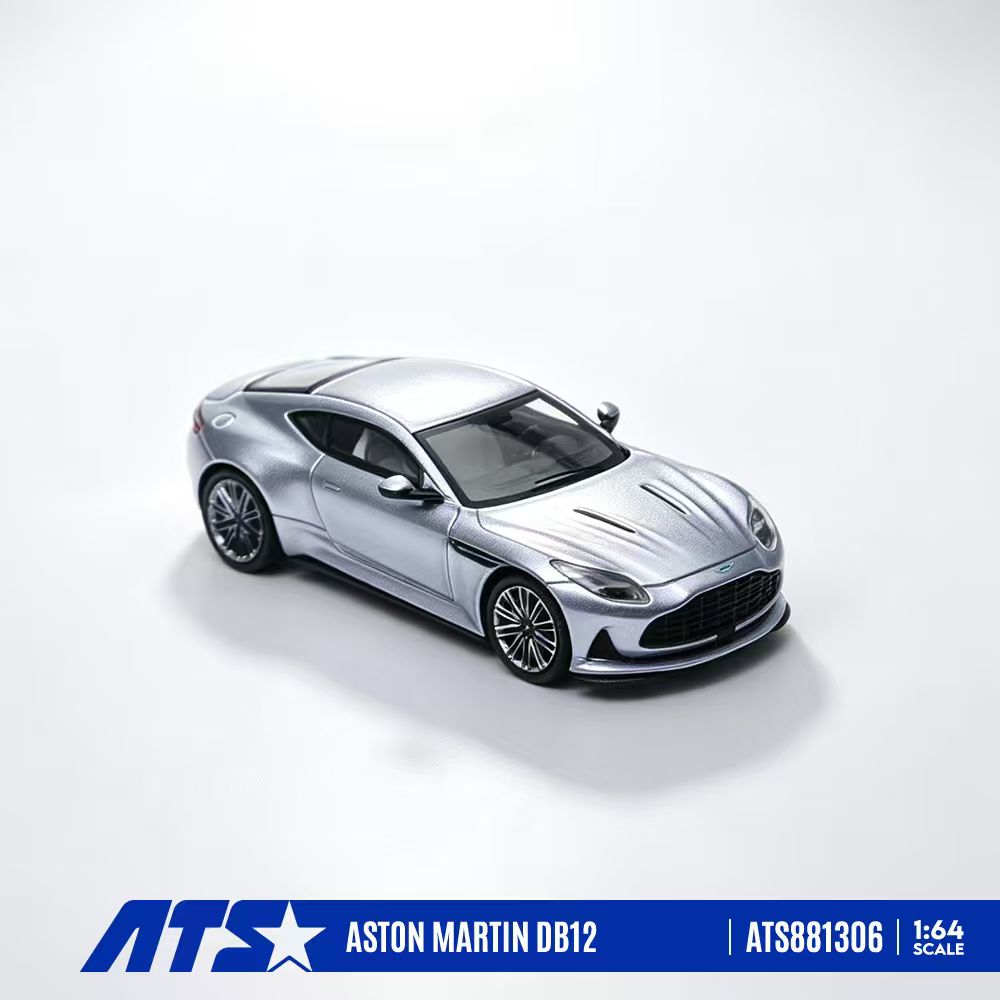 [Preorder] ATS Model 1:64 Aston Martin DB12 Silver/Metallic Brown (2 Colours) ATS881306/ ATS881308