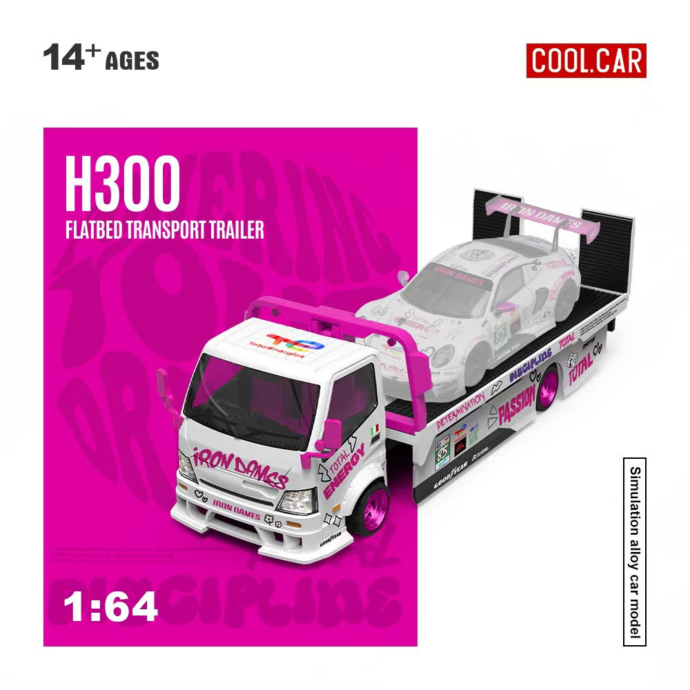 [Preorder] Cool Car 1:64 Hino H300 FLATBED TRANSPORT TRAILER CC647230