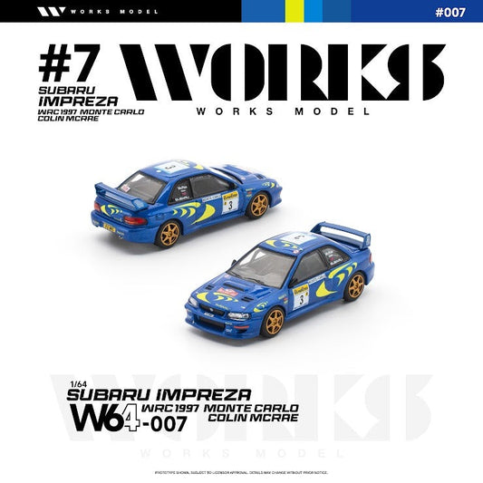 [Preorder] Works Model 1:64 Subaru Impreza WRC 1997 Monte Carlo Colin Mcrae W64-007