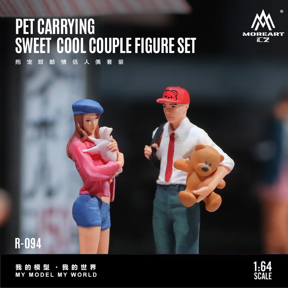 [Preorder] MoreArt 1:64 PET CARRYING SWEET COOL COUPLE FIGURE SET MO223094