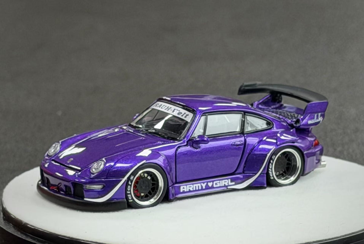 PGM 1:64 Porsche RWB 993 Metallic Purple (2 Versions) PGM-640314