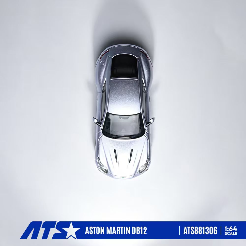 [Preorder] ATS Model 1:64 Aston Martin DB12 Silver/Metallic Brown (2 Colours) ATS881306/ ATS881308