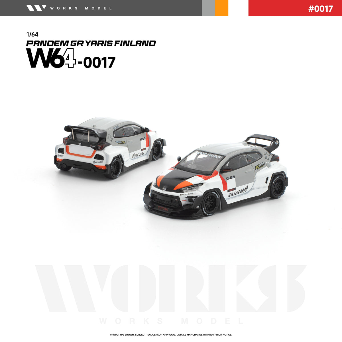 [Preorder] Works Model 1:64 Toyota GR Yaris PANDEM Rocket Bunny W640017