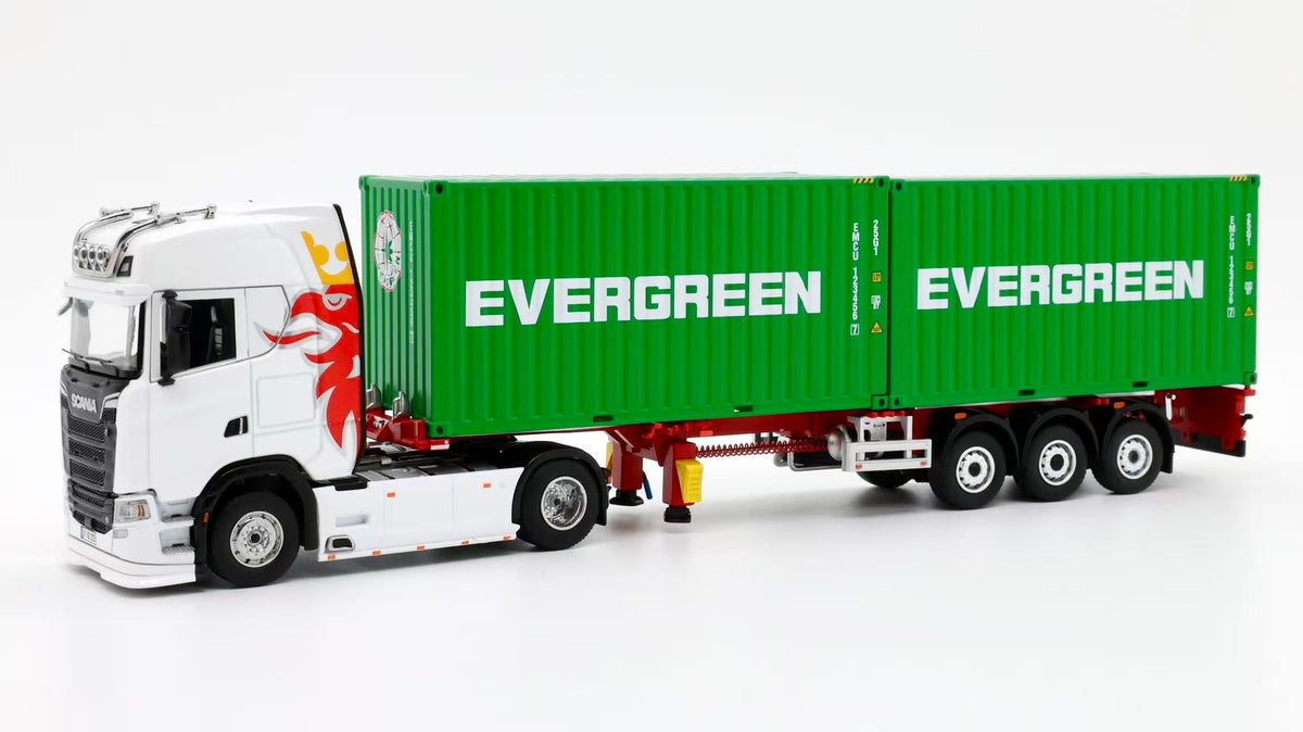 Tubro Truck 1:64 Scania 730S 4x2 Trailer With Extendable Container Trailer Set (6 Versions)