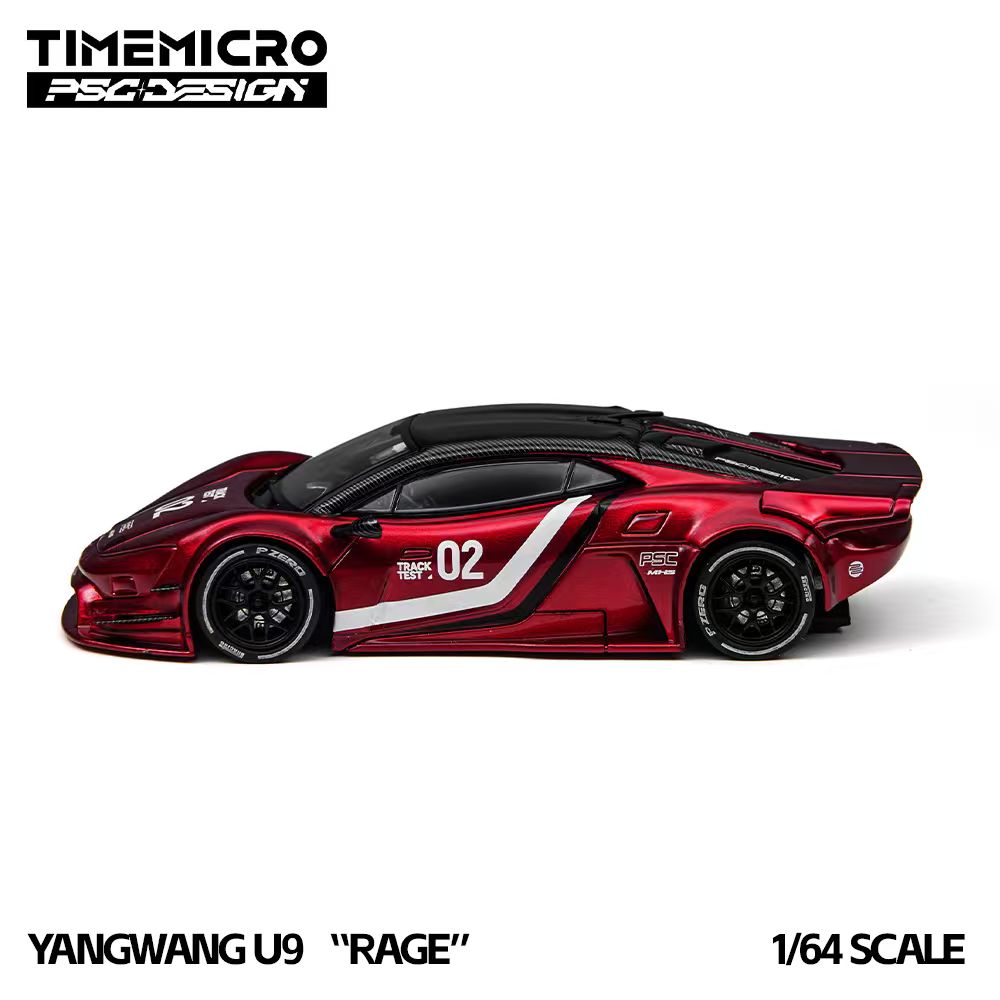 [Preorder] TimeMicro × PSC DESIGN 1:64 Yangwang U9 "RAGE” Corsa Red TM648804