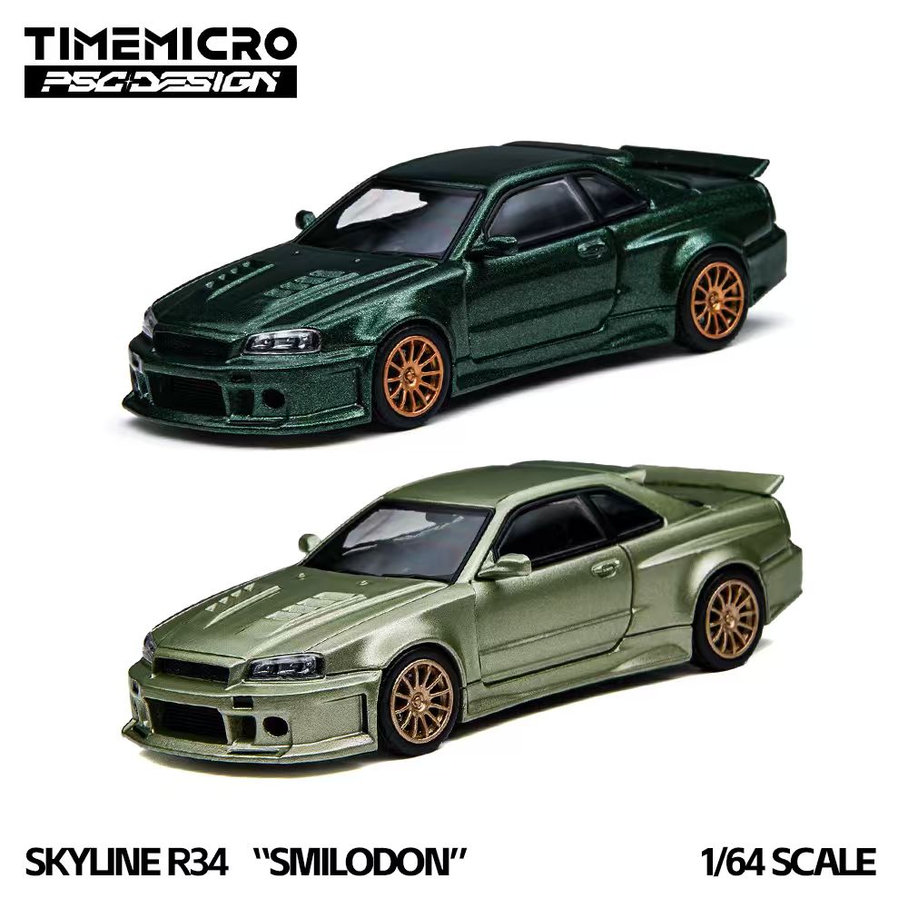 [Preorder] TimeMicro × PSC DESIGN 1:64 Nissan Skyline R34 Smilodon TM648405/TM648406