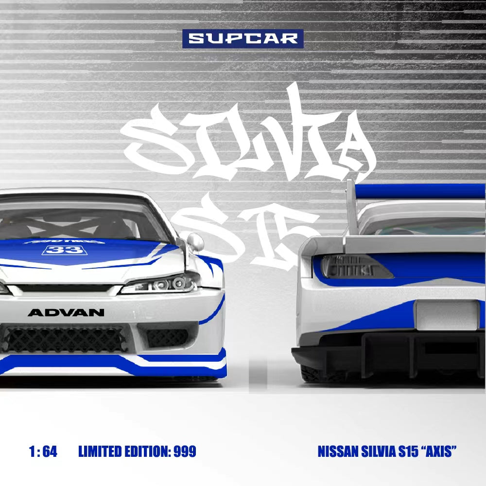 [Preorder] SUPCAR 1:64 Nissan SILVIA S15 'AXIS" no.33 SC646011