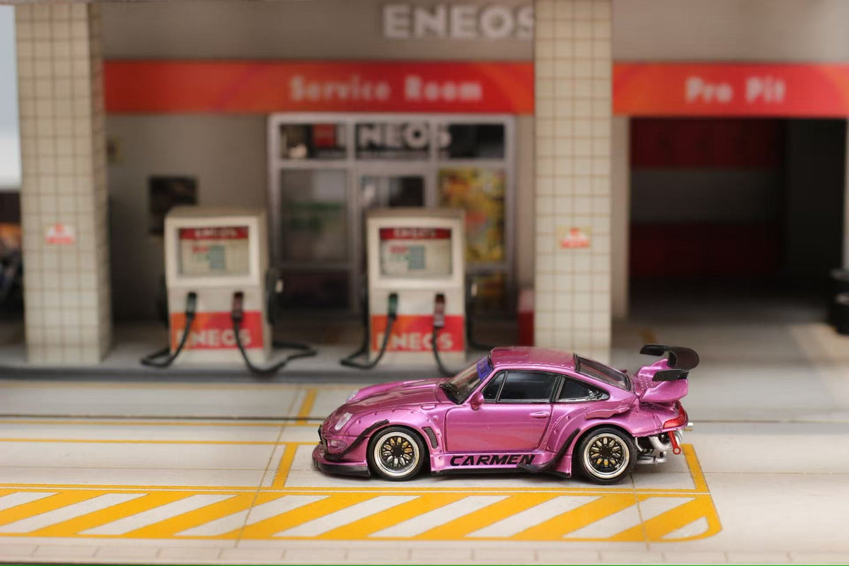 Street Weapon 1:64 Porsche RWB 993 Carmen Purple Metallic (2 Versions)