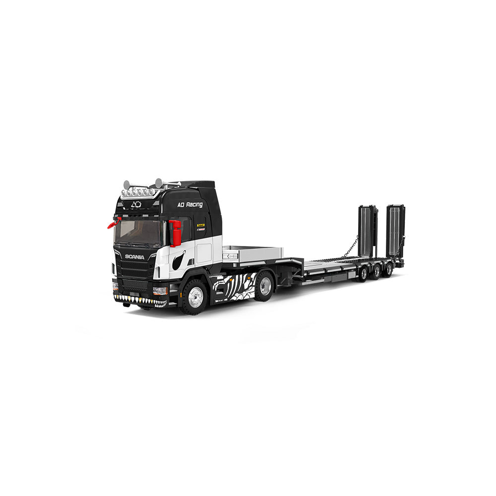 [Preorder] Cool Car 1:64 Scania flatbed trailer Skeleton Rexy Livery CC647505