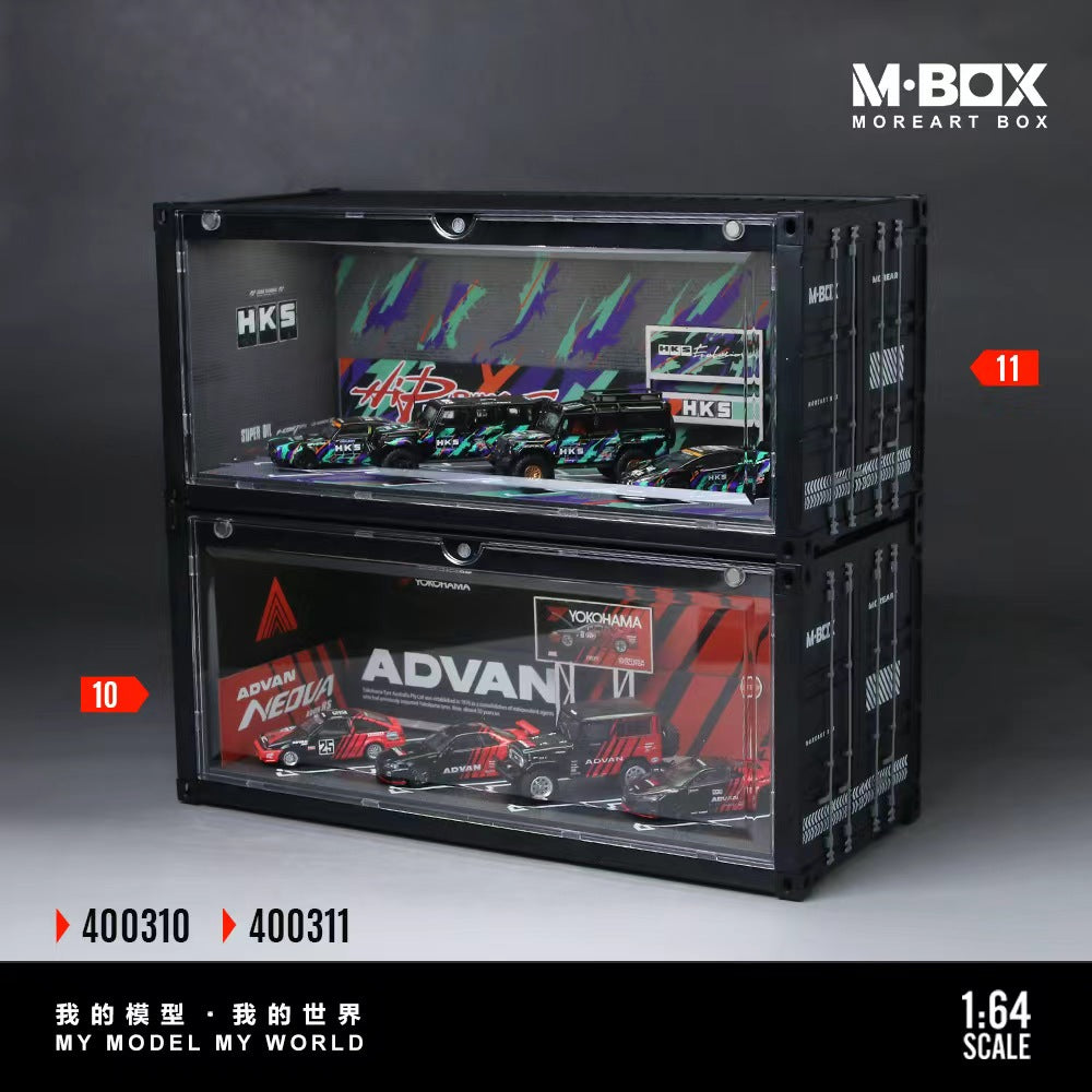 MBOX 1:64 CONTAINER MODEL STORAGE SCENE (2 Versions) MB400310/MB400311