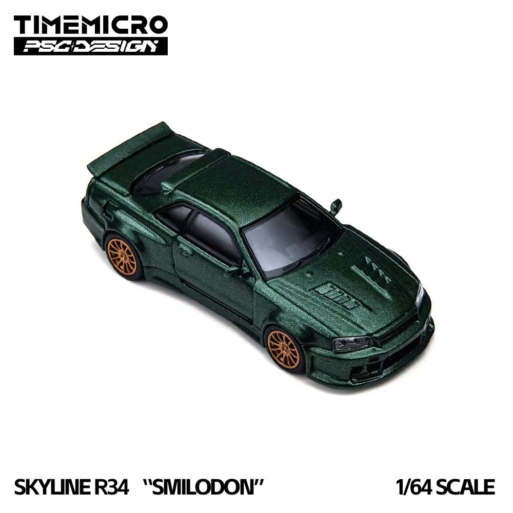 [Preorder] TimeMicro × PSC DESIGN 1:64 Nissan Skyline R34 Smilodon TM648405/TM648406