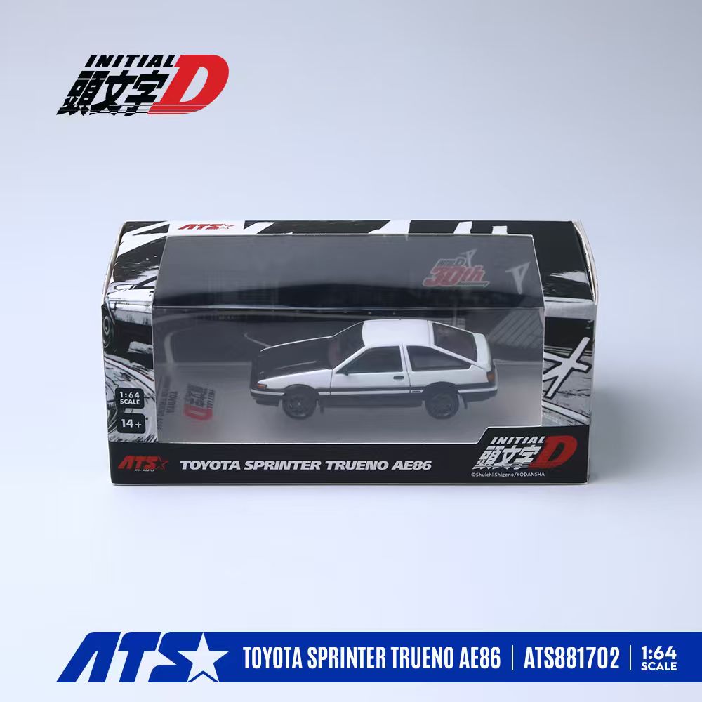 [Preorder] ATS Model 1:64 Toyota AE86 Initial D (2 Verison) ATS881701/ATS881702