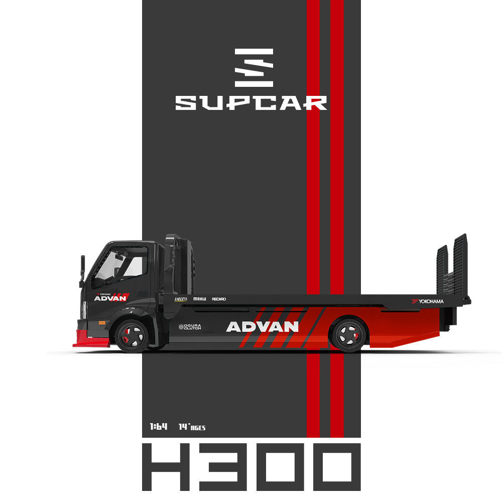 [Preorder] SUPCAR 1:64 ADVAN H300 Red & Black Livery SC647241
