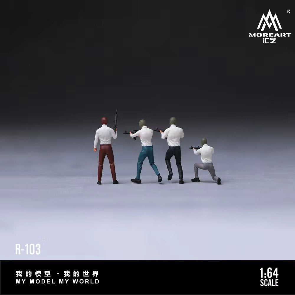 [Preorder] MoreArt 1:64 Bandit Suit Figure Set A MO223103