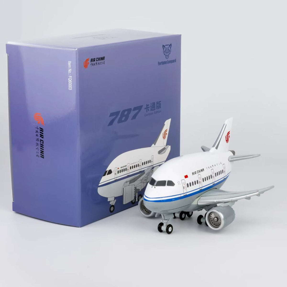 Fortune Leopard Boeing 787 Cartoon Airplane (3 Variants) FO60001/FO60002/FO60003