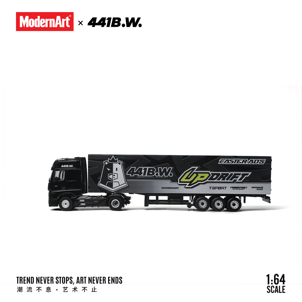 ModernArt 1:64 Nissan GTR35 & Mercedes Actros Truck set (2 Versions) MD641530/MD641531