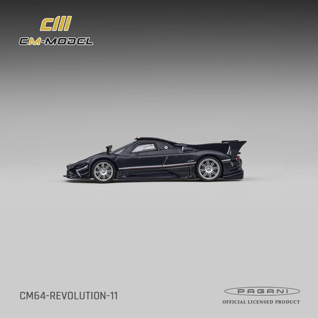[Preorder] CM Model 1:64 Pagani Zonda Revolution Navy Carbon Fiber CM64-REVOLUTION-11
