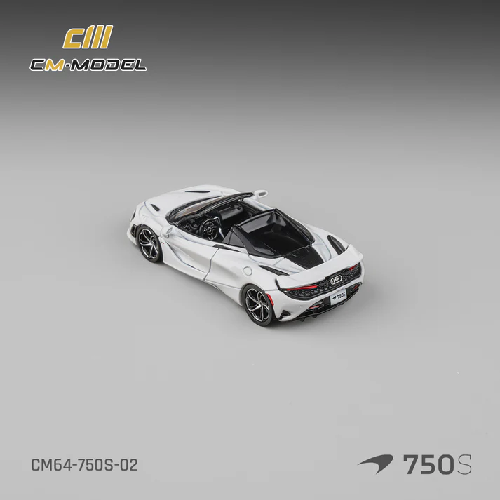 [Preorder] CM Model 1:64 Mclaren 750S Spider Silica White CM64-750S-02