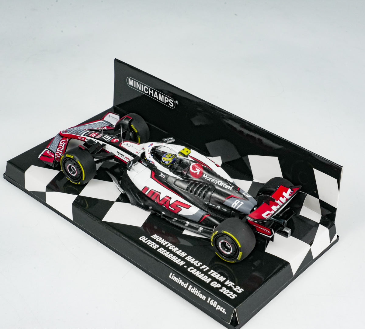MINICHAMPS 1:43 MONEYGRAM HAAS F1 TEAM VF-25 - OLIVER BEARMAN - 2025 417251087