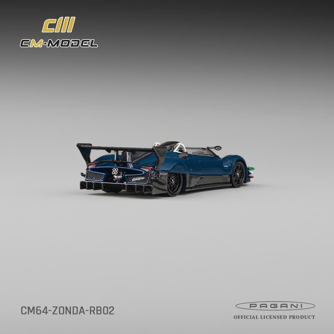 [Preorder] CM Model 1:64 Pagani Zonda Revolution Barchetta Blue Full carbon CM64-RB-02