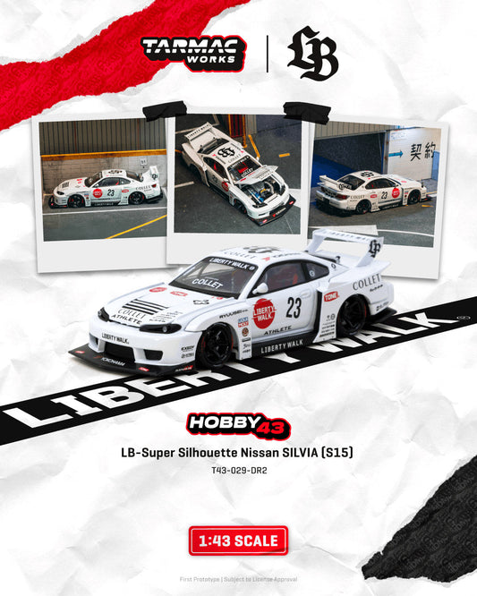 [Preorder] Tarmac Works 1:43 LB-Super Silhouette Nissan SILVIA (S15) Drift 2025 T43-029-DR2