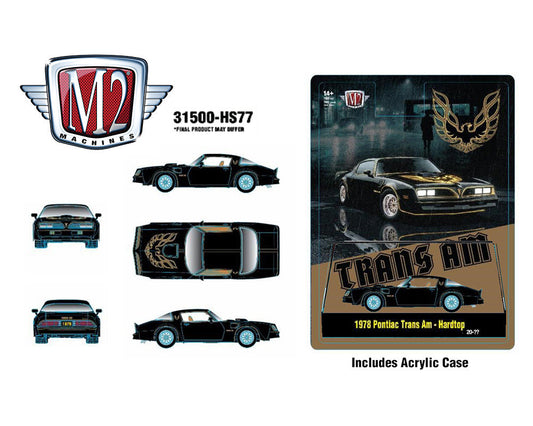 M2 Machines 1:64 Pontiac Trans Am Firebird Special Edition – Black 31500-HS77