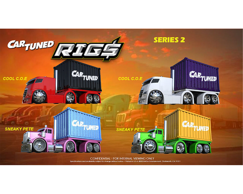 CarTuned 1:64 Container Rigs Series 2 – Assortment 559313-XX1 (4 Colours)