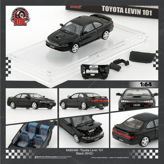 [Preorder] BM Creation 1:64 Toyota Levin 101 -Black 64B0490